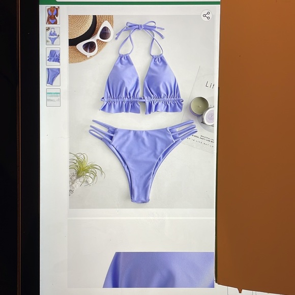 Spaghetti strap tie back - Picture 2 of 5